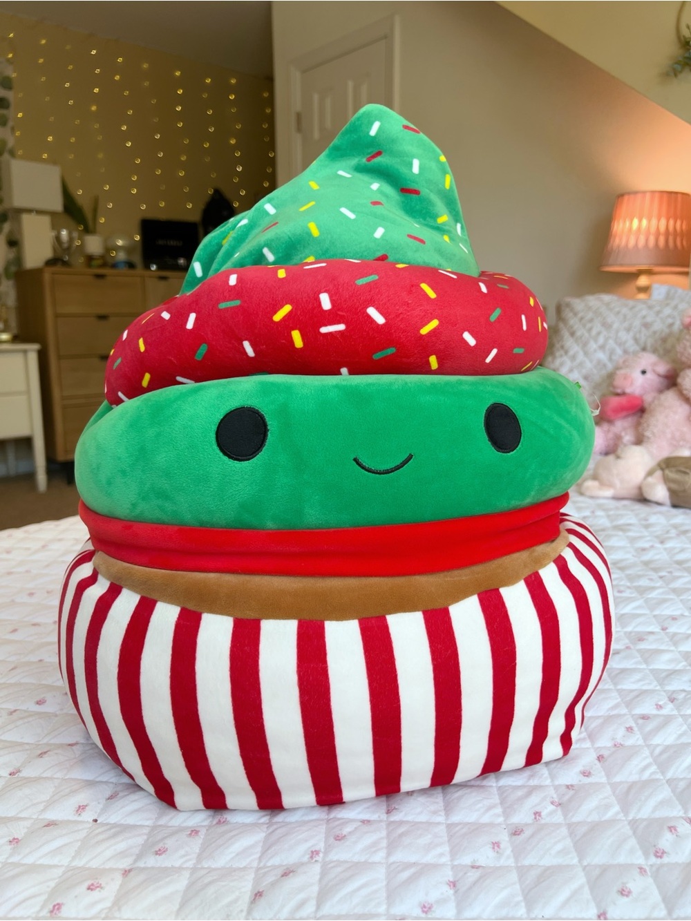 Squishmallow Chantal the Cupcake 18” Christmas Holiday Stuffed Animal